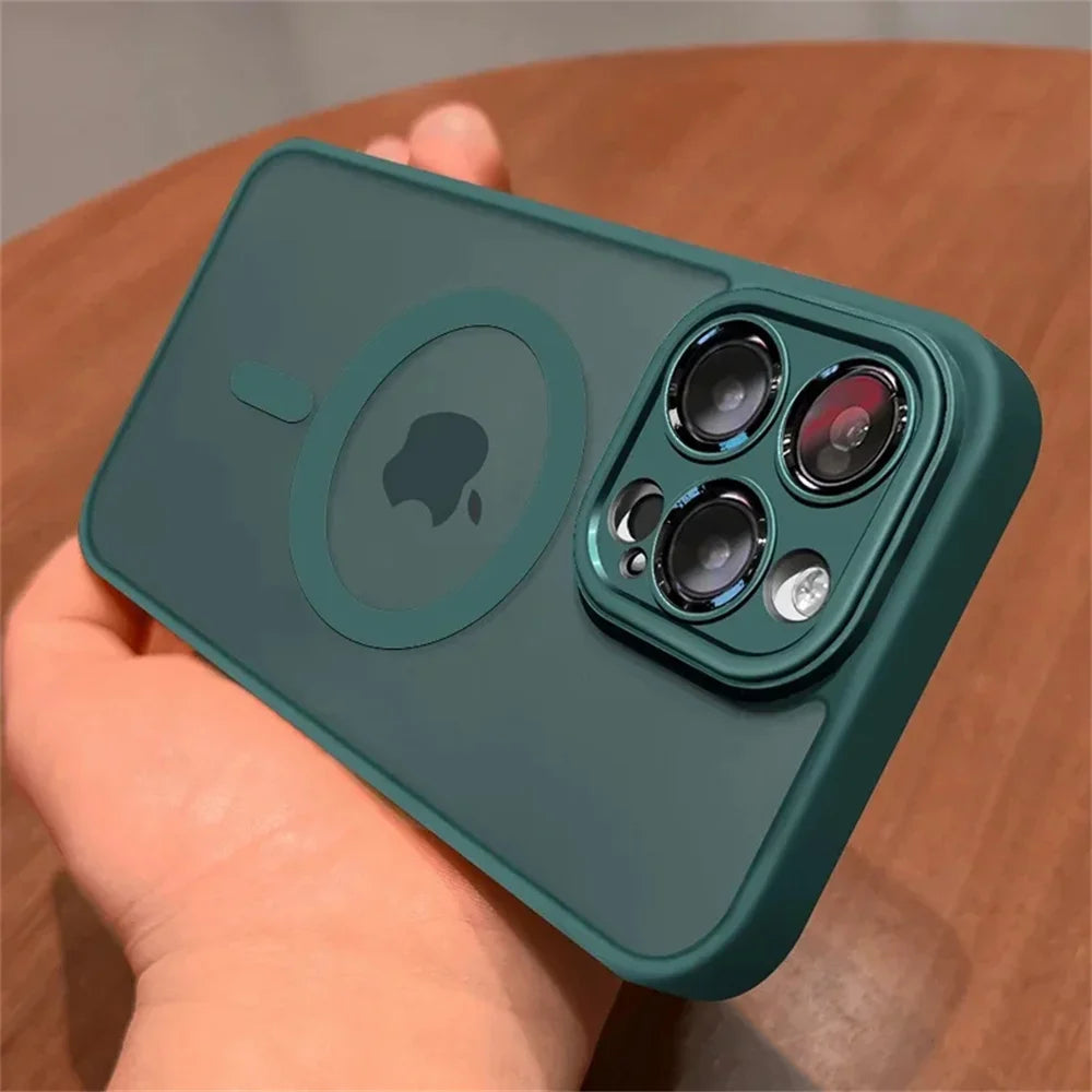Buy MagSafe Case iPhone 16 Pro – Matte Translucent Lens Protect | Free Shipping & Fast Delivery