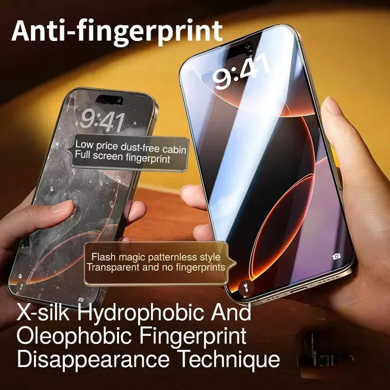 5-Pack Dust-Free Privacy Screen Protector iPhone 17 Air 16E 16 15 14 13 12 11 Pro Max Oleophobic Glass