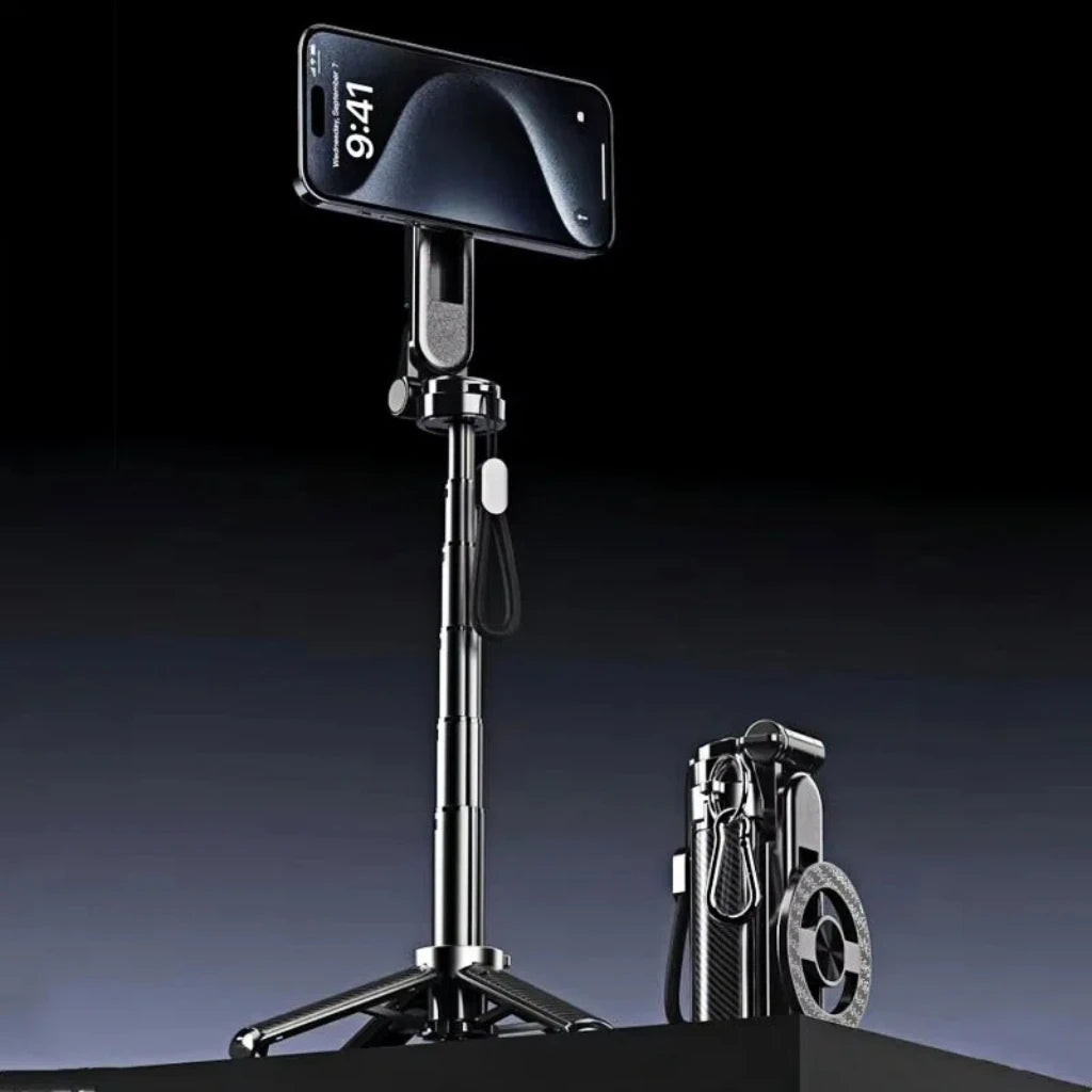 4-in-1 Magnetic Selfie Stick Bluetooth Remote 360° Rotation