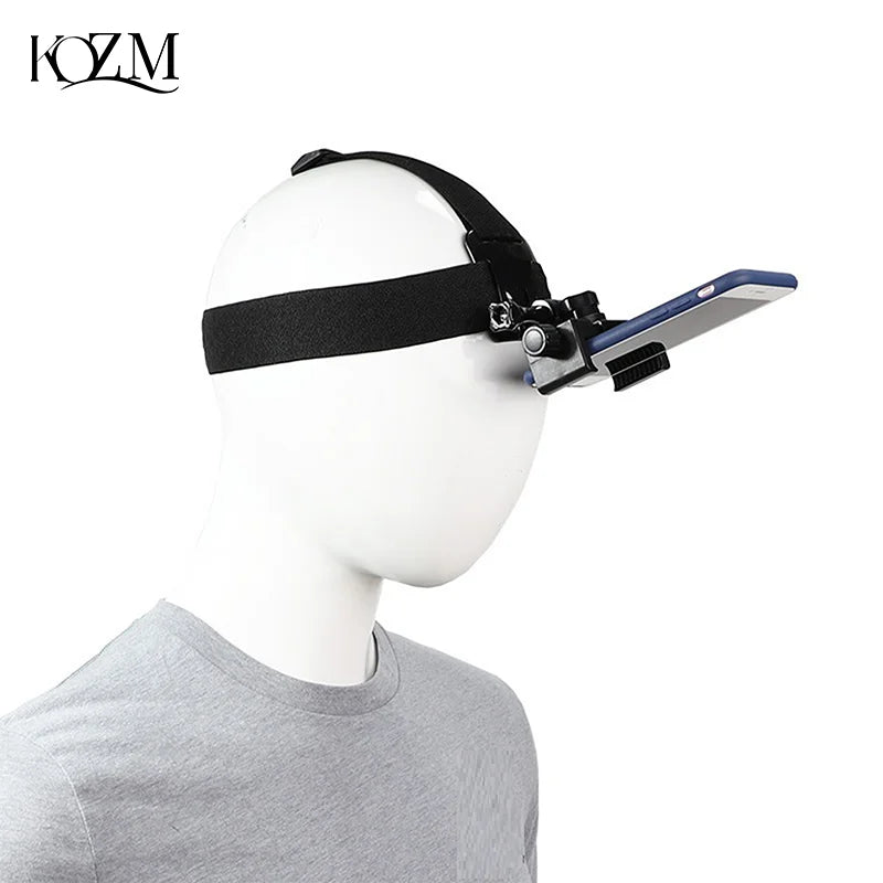Head-Mounted Headband Bracket Adjustable Live Broadcast Mobile Phone Holder First-person Perspective Fixed Bracket Gift