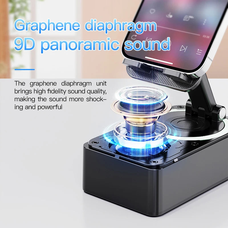 3-in-1 Bluetooth Speaker & Foldable Phone Stand
