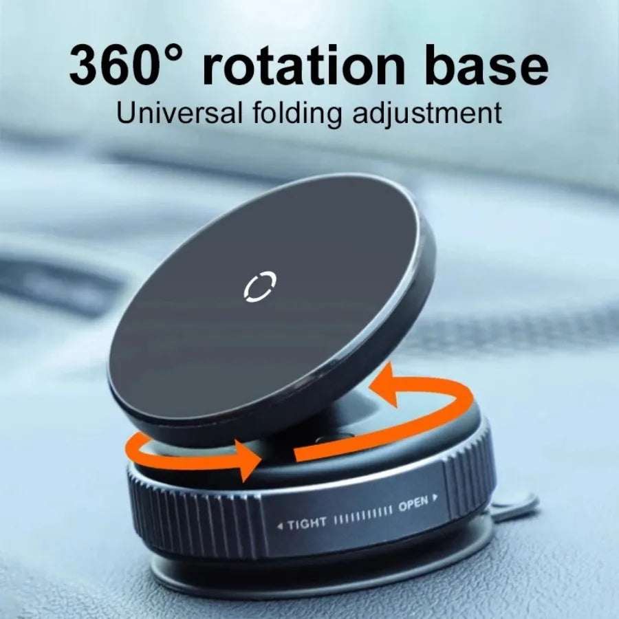 YLZ MagSafe Magnetic Vacuum Car Phone Holder | 360° Windshield Dashboard Mount for iPhone Android