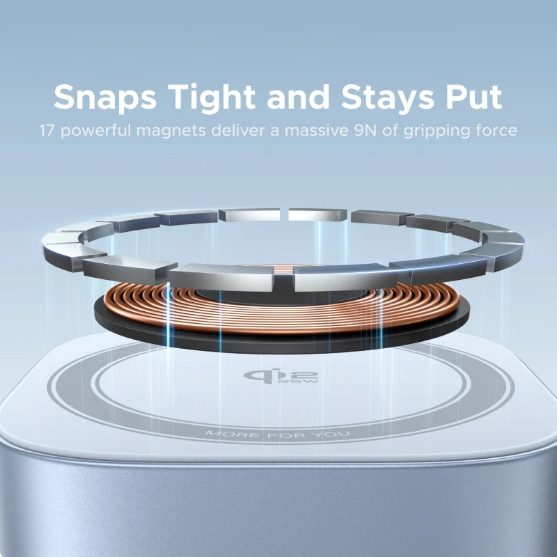 UGREEN MagFlow Qi2.2 25W 2-in-1 Magnetic Charger Stand
