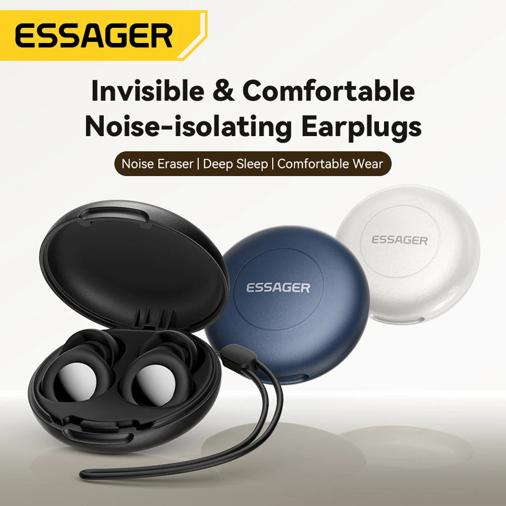 Soft Silicone Sleep Earplugs Noise Reducing Comfort Ear Plugs