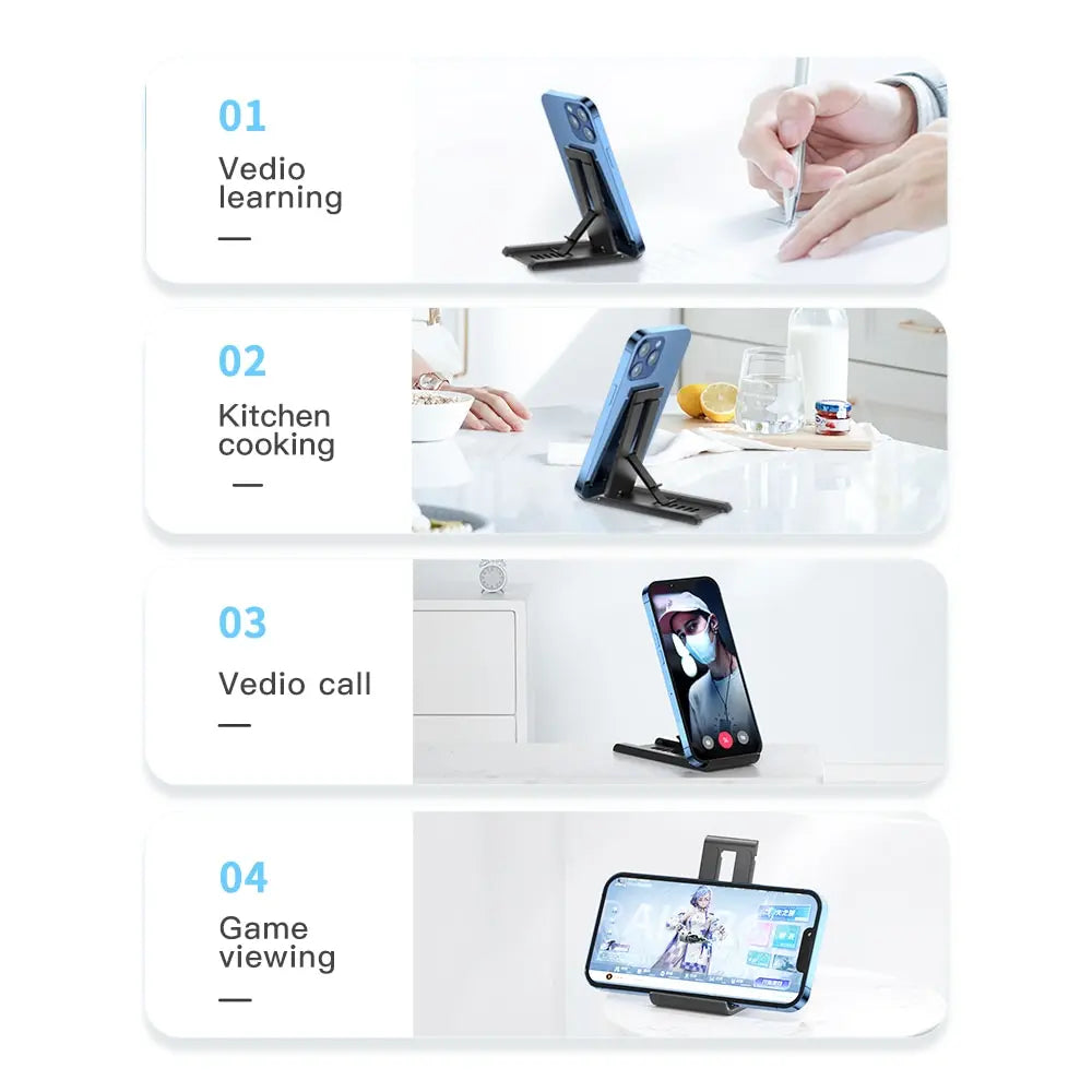 Essager Foldable Desk Phone Stand – Portable iPhone & iPad Holder
