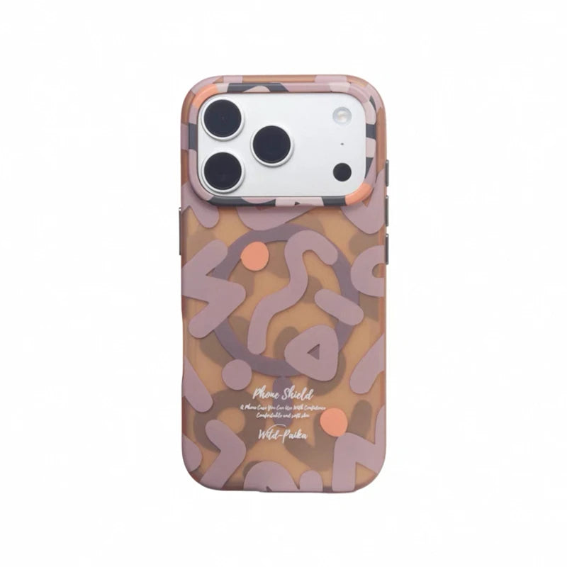 Geometric Graffiti iPhone 13-17 MagSafe Case | Style & Protection