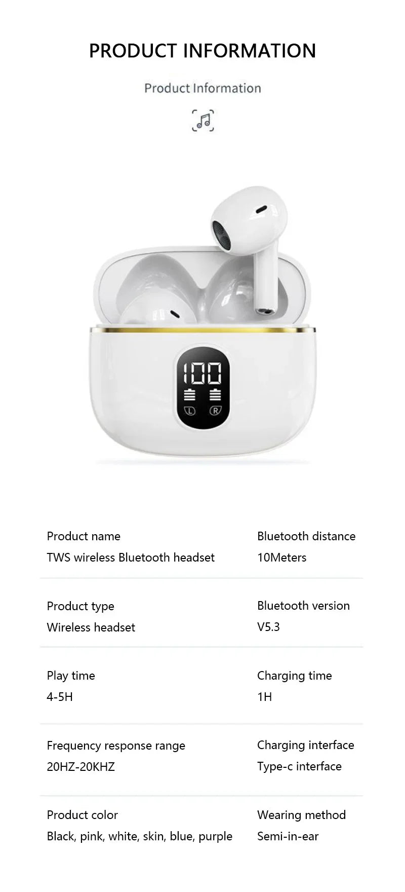 Best TWS Earbuds with Active Noise Cancellation Wireless Earphones