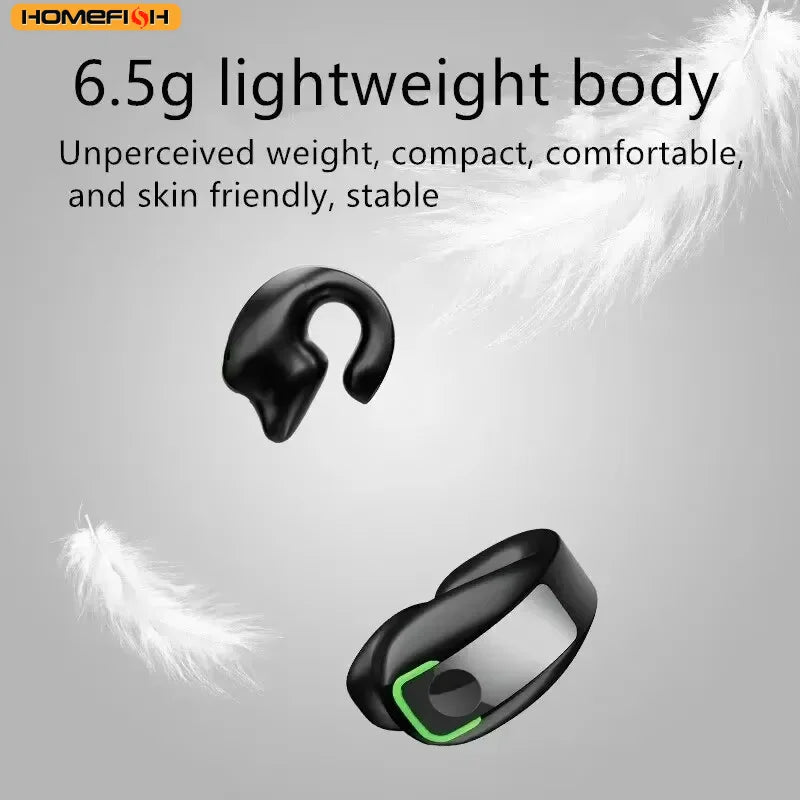 Mono Wireless Earpiece Open-Ear Hook Bluetooth 5.3 Business Headset