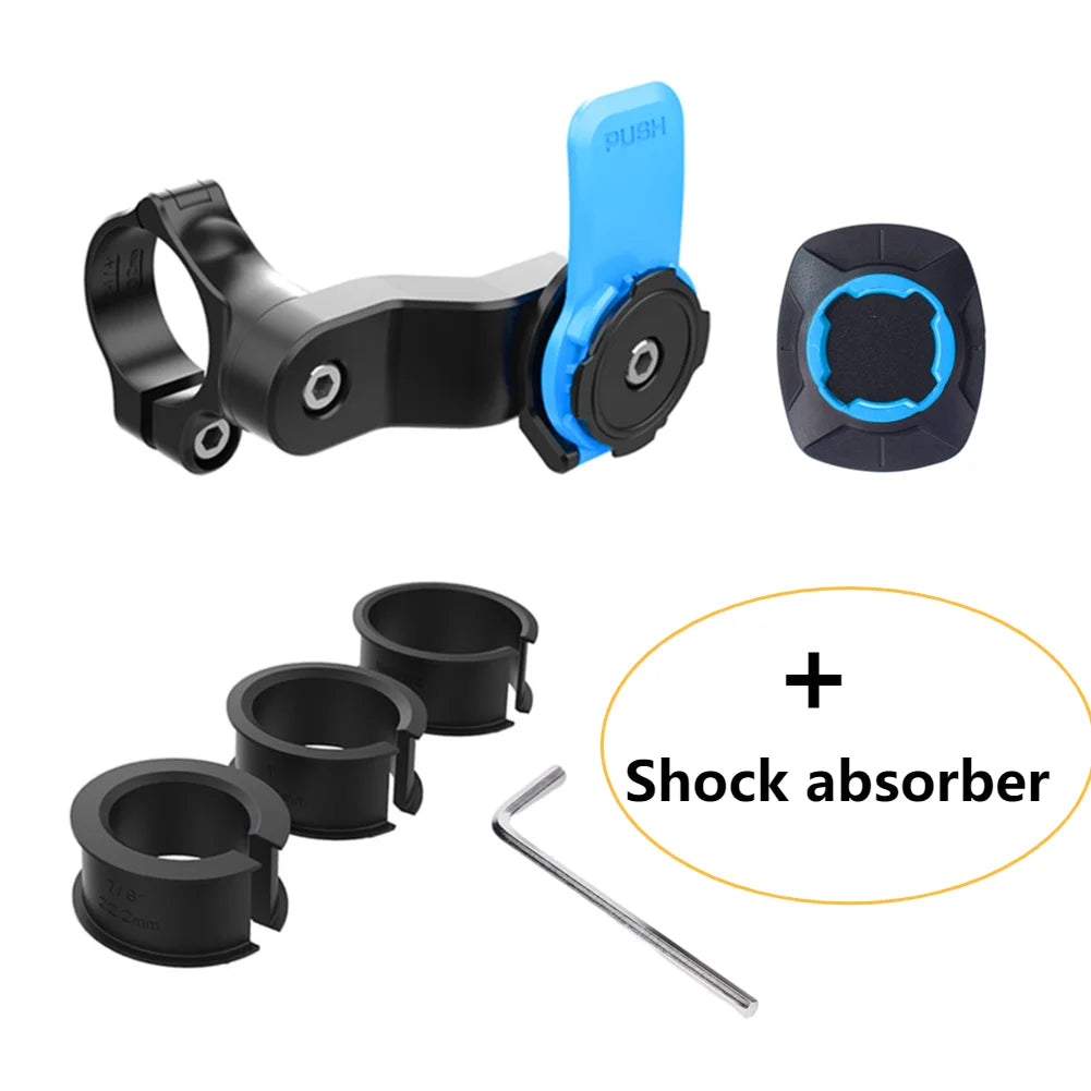 APWIKOGER Shock Absorber Bike Phone Holder – MTB Handlebar Mount