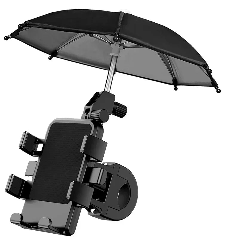 Rainproof Motorcycle Phone Mount with Umbrella Sunshade | JEFF's Favorite Picks