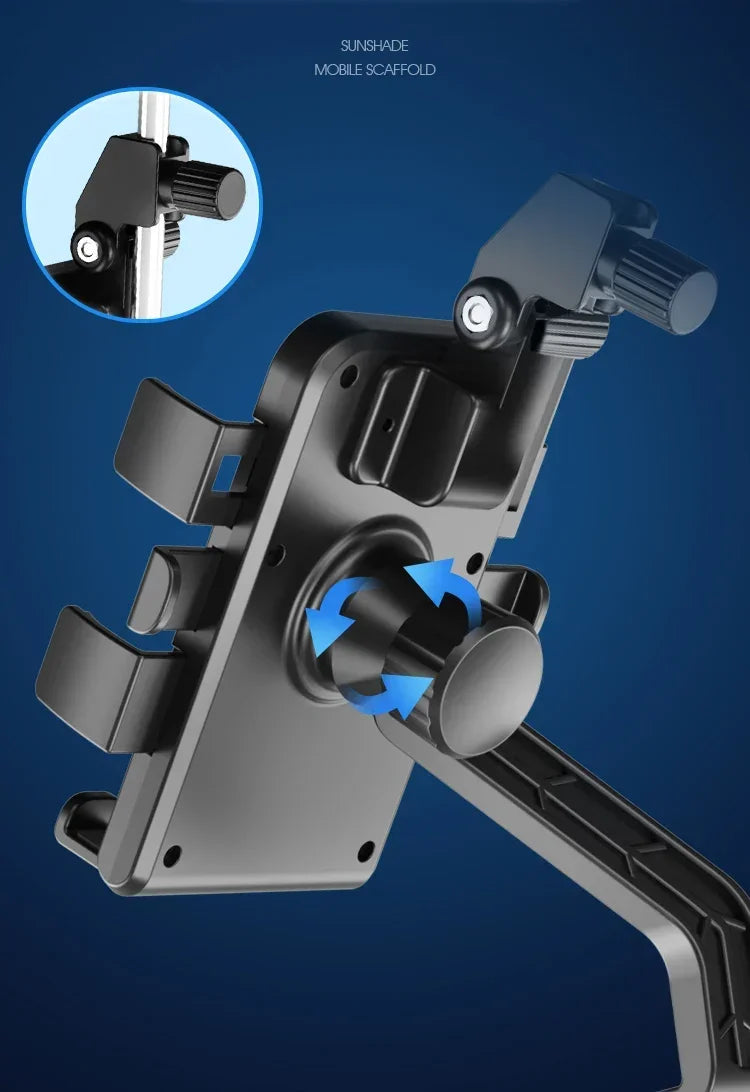 VIKEFON Motorcycle Phone Holder & Sunshade for Motorcyclists