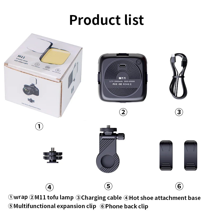 Nagnahz M11 Mini Bi-Color LED Fill Light for Cameras - JEFF's Favorite Picks