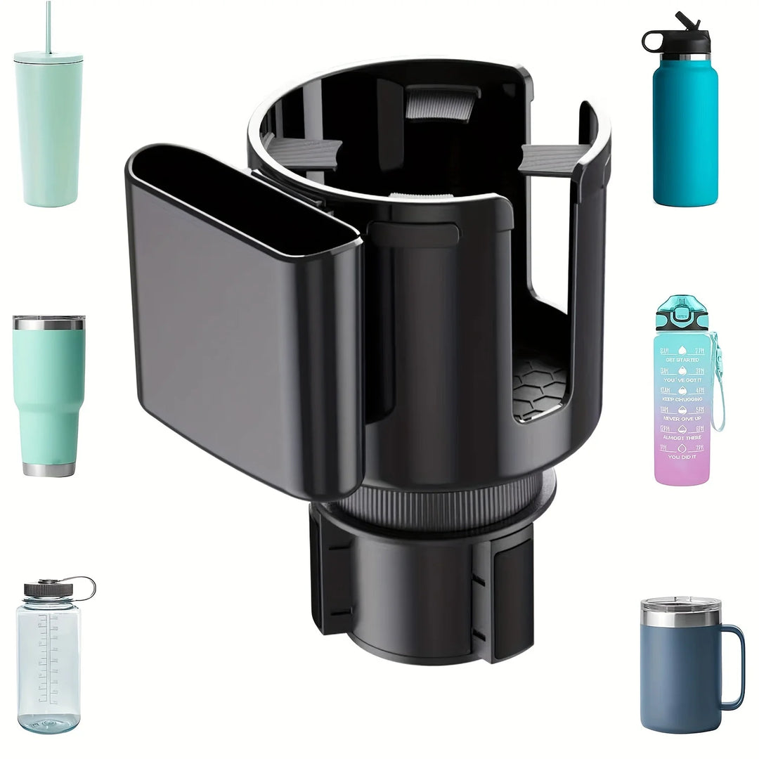 Car Cup Holder Expander – 2-in-1 Organizer with Phone Holder & Drink Slot