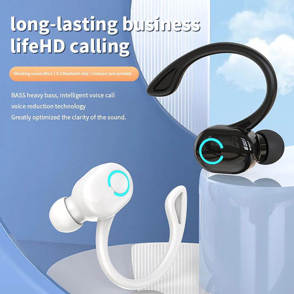 Active Noise Cancellation Wireless Ear Hook Headset