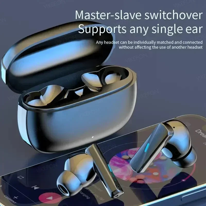 VIKEFON Wireless Earbuds with Noise Cancelling - Active Noise, Bluetooth, Mic