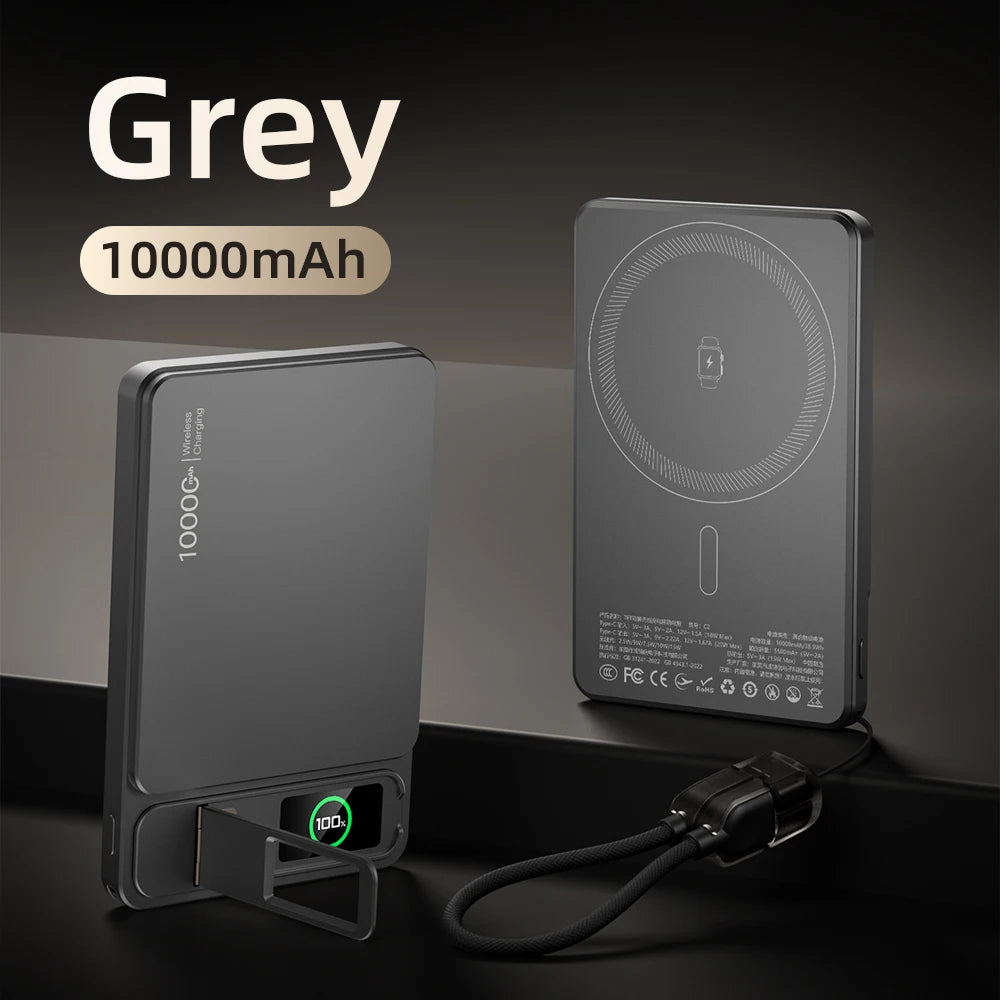 CCC 10000mAh 3-in-1 Magnetic Wireless Power Bank 20W Fast Charging MagSafe iPhone & Apple Watch