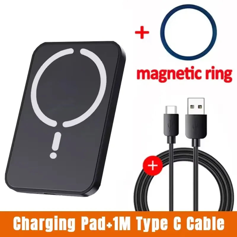 VIKEFON MagSafe Wireless Car Charger – 15W Air Vent Phone Holder Mount