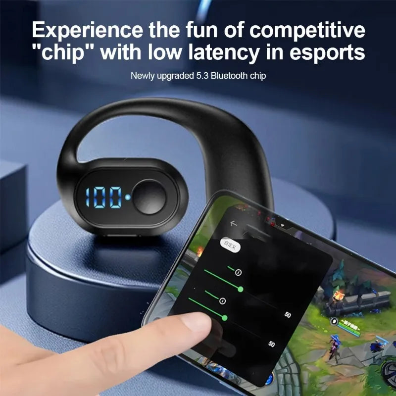 DIXSG Bluetooth 5.3 Ear Hook Headphones – Sport & Gaming – audio-accessory