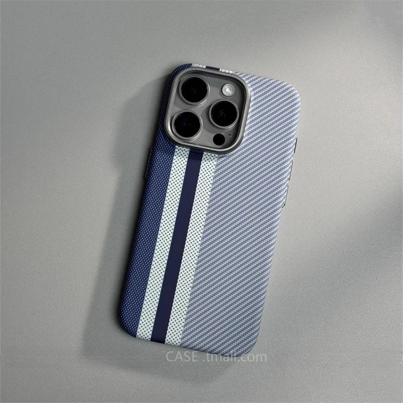 Carbon Fiber MagSafe Case for iPhone 15/16/17 Pro Max – Camera Lens Protection