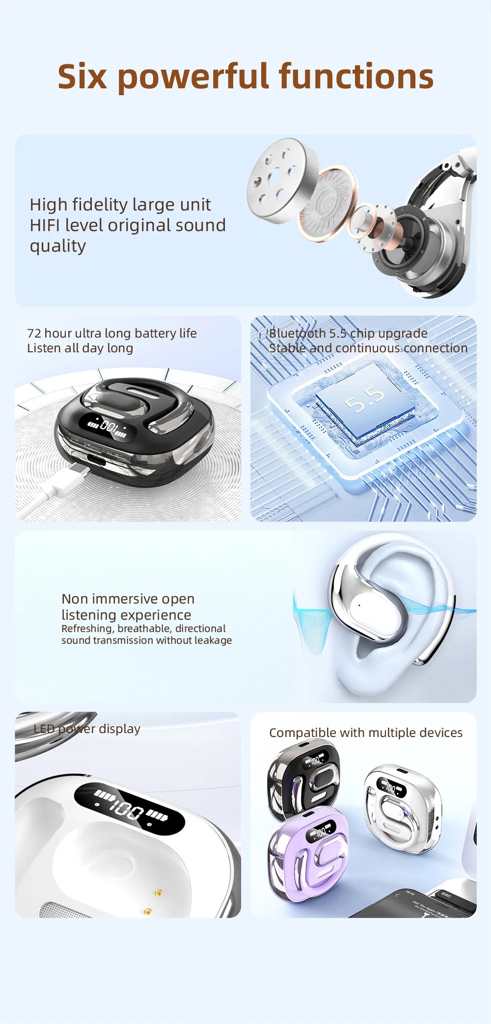 WJOY 144 Language Translation Earbuds - Travel, Work & Learning Companion