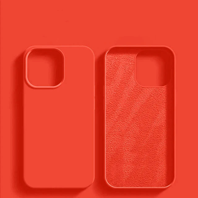 keai Original Liquid Silicone iPhone Case | Shockproof Anti-Scratch Cover iPhone 15–11 Pro Max Plus
