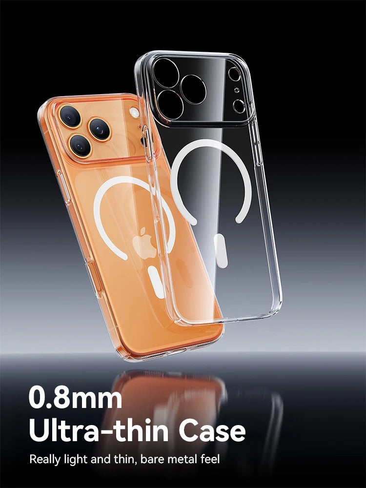 MagSafe Clear iPhone Case for iPhone 15, 16, 17 - Crystal Anti-Yellow