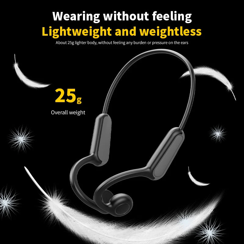 Bone Conduction Earphones Waterproof Bluetooth 5.3 - Best for Sports
