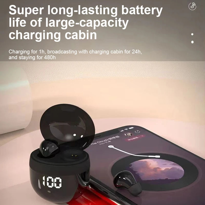 OLOEY Mini TWS Bluetooth 5.3 Earbuds - Compact Noise Cancellation