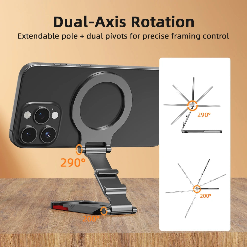 Flymile Magnetic Carabiner Phone Holder – MagSafe Tripod Handle for iPhone 17