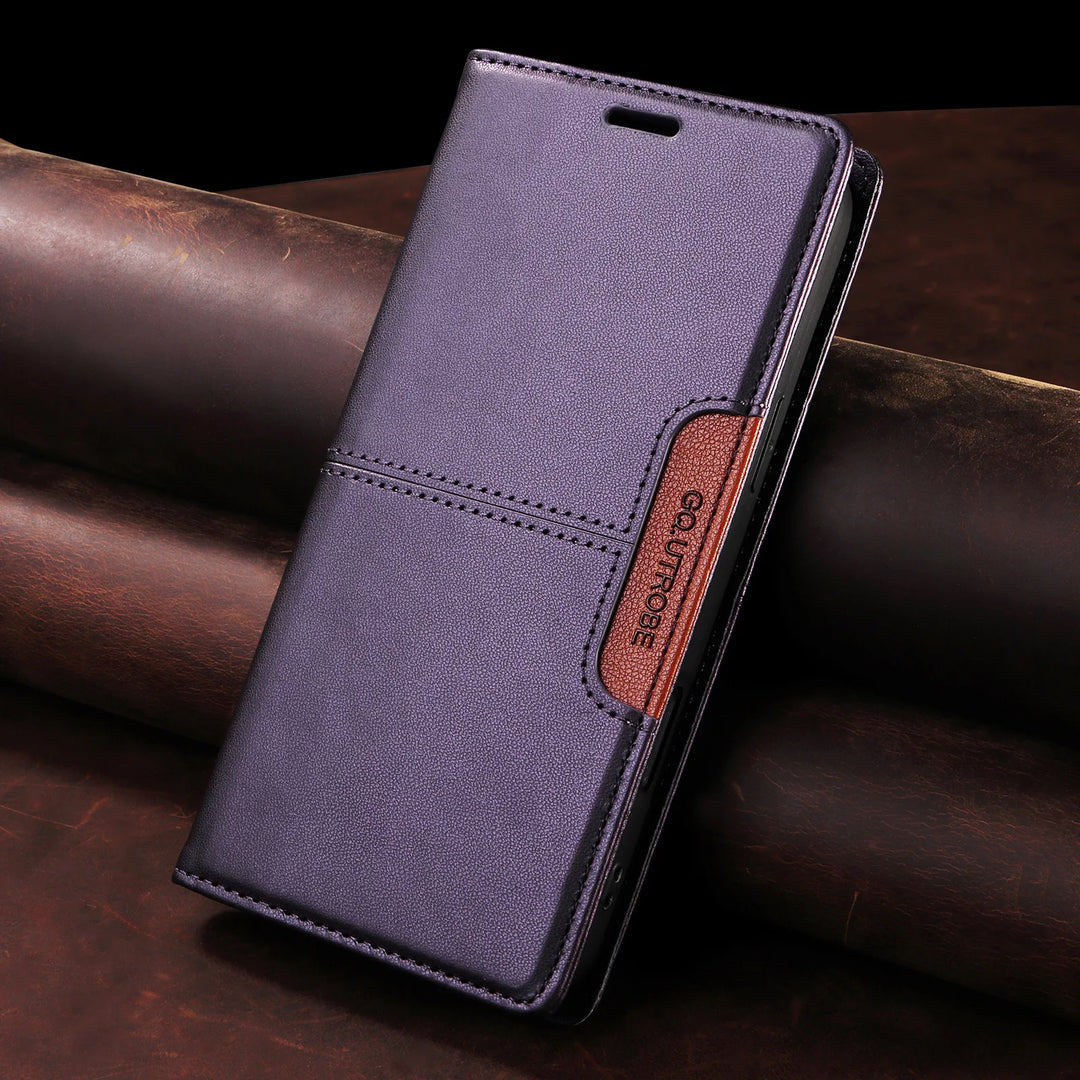 Magnetic Leather Flip Wallet Case Card Slot iPhone 11-17