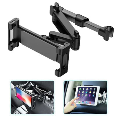 Car Headrest Tablet Phone Mount – Back Seat Holder for iPad & 4.7–13" Devices