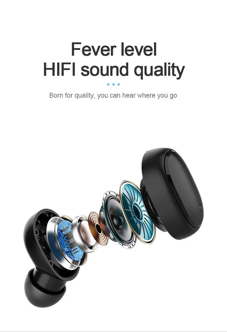Mosizave A6S TWS Bluetooth 5.0 Earphones - Everyday Wireless Earbuds