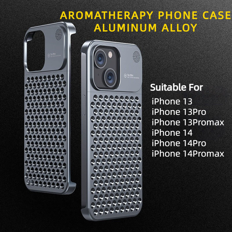 Aromatherapy Phone Case for iPhone - Marine Scent & Cooling — Anti fall dissipate case