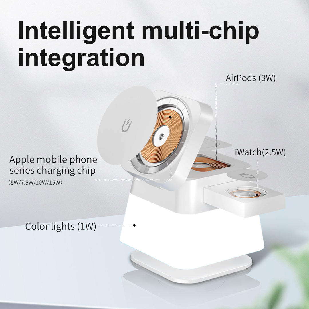 4-in-1 Magnetic Wireless Charger for iPhone - Foldable and Portable — magsafe accessories