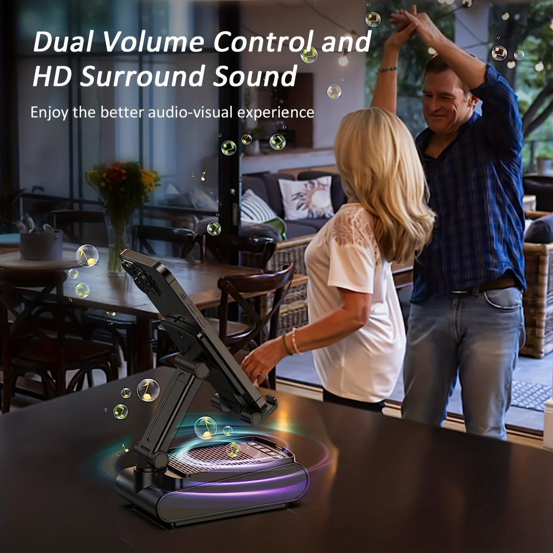 Phone Stand with Wireless Speaker | Bluetooth Sound