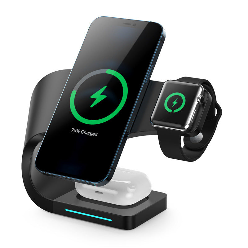 15W Fast Wireless Charger – Type-C Pad with LED & Alloy Base product image – magsafe