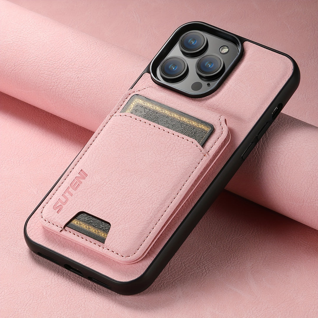 Best iPhone 16 Wallet Case with Card Holder & Kickstand - SUTENI