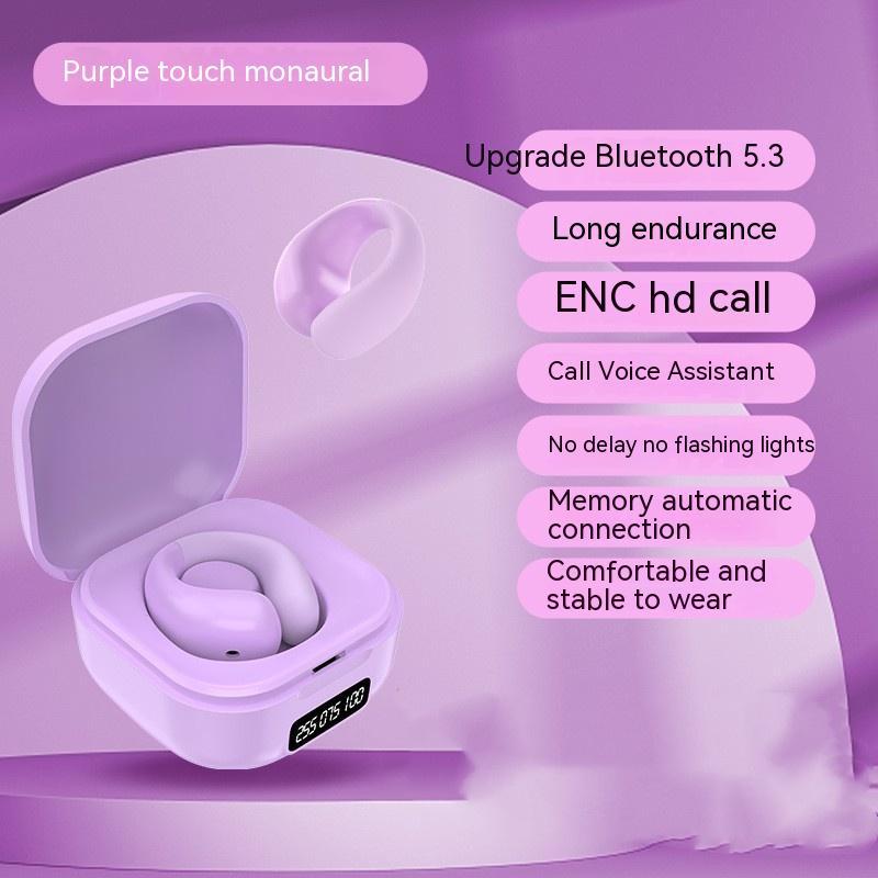 Wireless Ear Clip Earbuds with LED Display for Sale