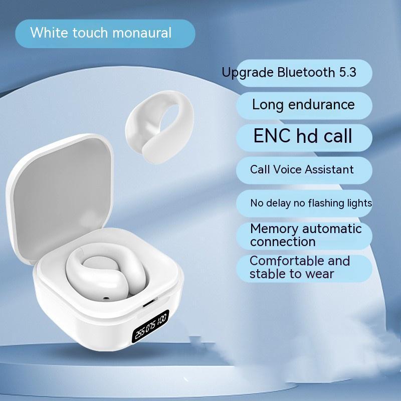 Wireless Ear Clip Earbuds with LED Display for Sale