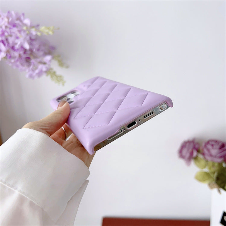 Quilted Puffer Jacket Style iPhone Case | Cozy Faux Leather Cover