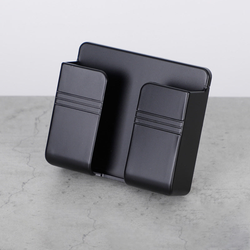 Remote and Phone Holder with Charging Dock - Minimalist Space Solution