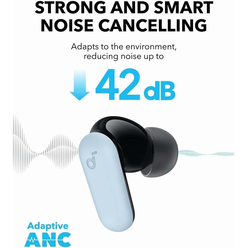 Soundcore P30i ANC Wireless Earbuds - Noise Control & Powerful Sound — noise cancelling earbuds