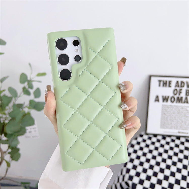 Quilted Puffer Jacket Style iPhone Case | Cozy Faux Leather Cover
