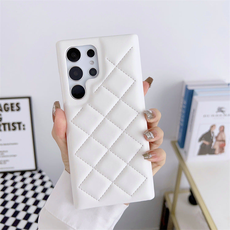 Quilted Puffer Jacket Style iPhone Case | Cozy Faux Leather Cover