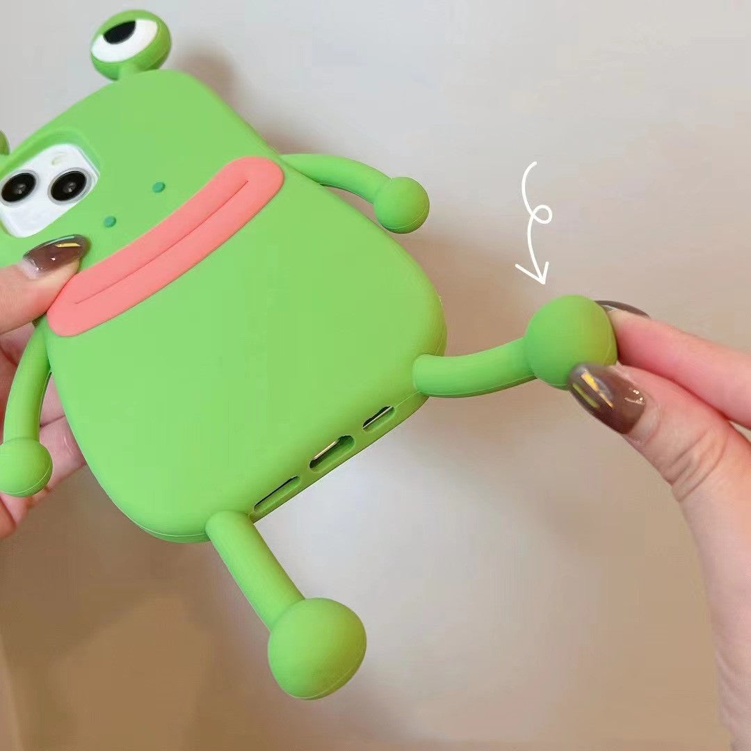 3D Cartoon Frog iPhone 12/12 Pro Case - Kawaii Phone Cover — 3D Cartoon Frog iPhone Case