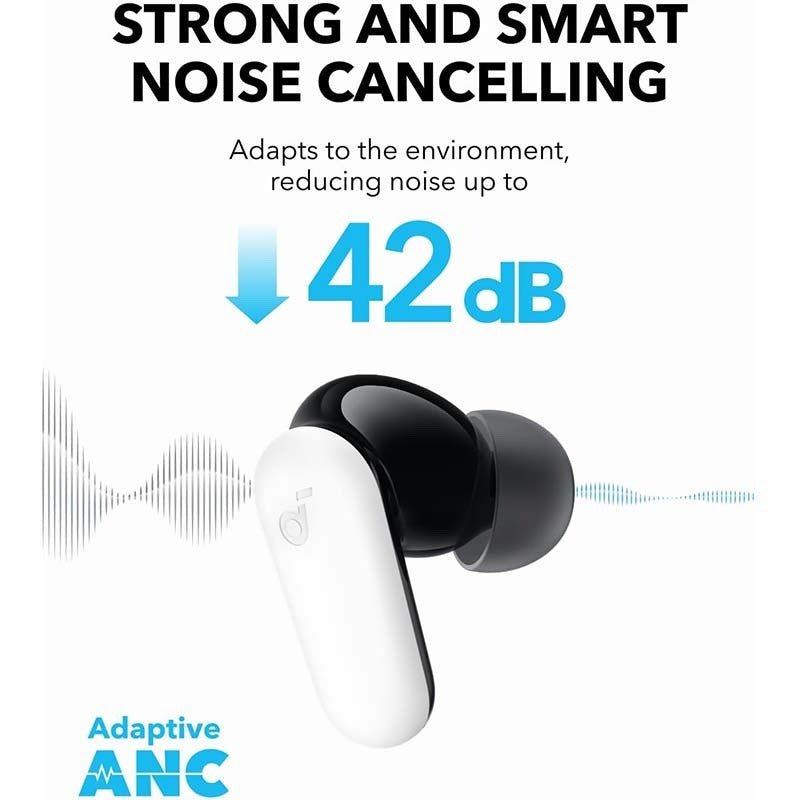 Soundcore P30i ANC Wireless Earbuds - Noise Control & Powerful Sound — noise cancelling earbuds