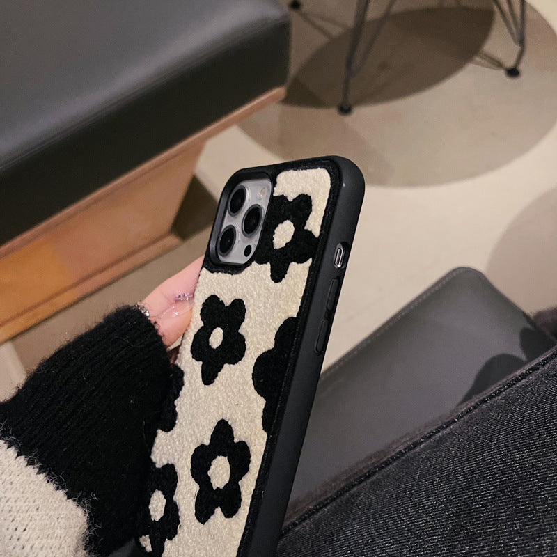 Buy Floral Plush iPhone Cases with 3D Flower Accents