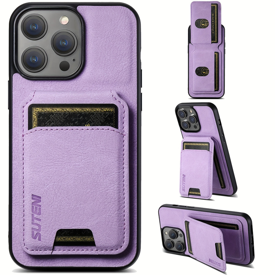 Best iPhone 16 Wallet Case with Card Holder & Kickstand - SUTENI