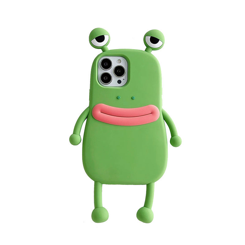 3D Cartoon Frog iPhone 12/12 Pro Case - Kawaii Phone Cover — 3D Cartoon Frog iPhone Case