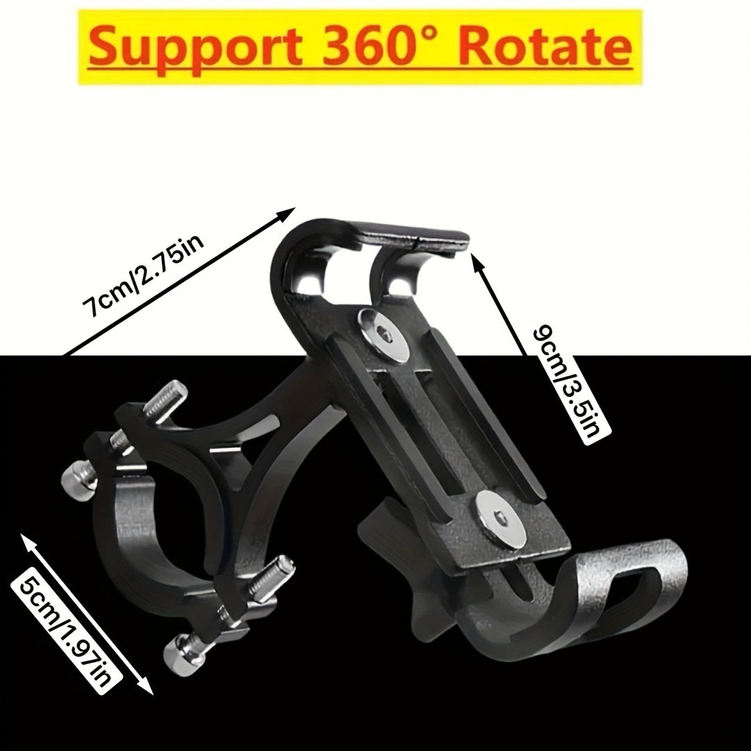 Bike Phone Mount for 3.5–6.5" Smartphones | Aluminum Alloy Handlebar Holder